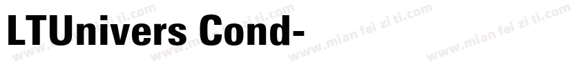 LTUnivers Cond字体转换
